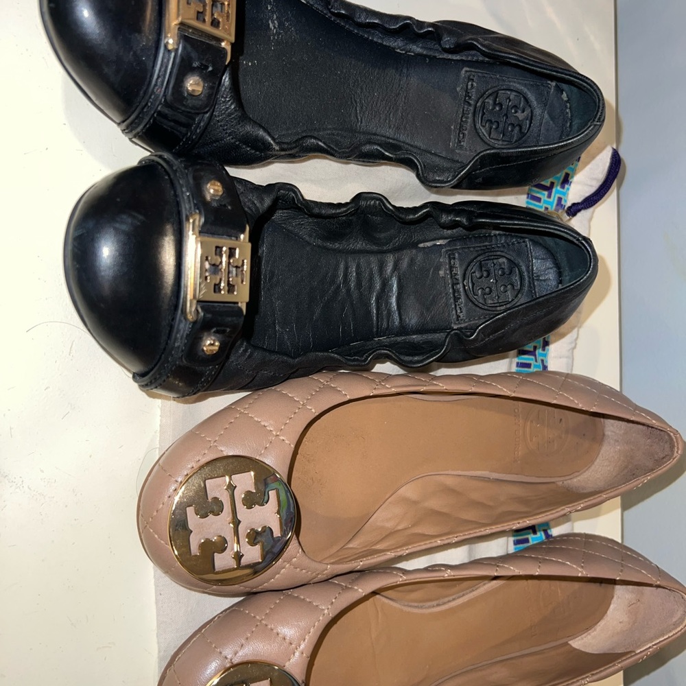 Tori Burch Flats (2) Both Size 8 (Both Being Offe… - image 2